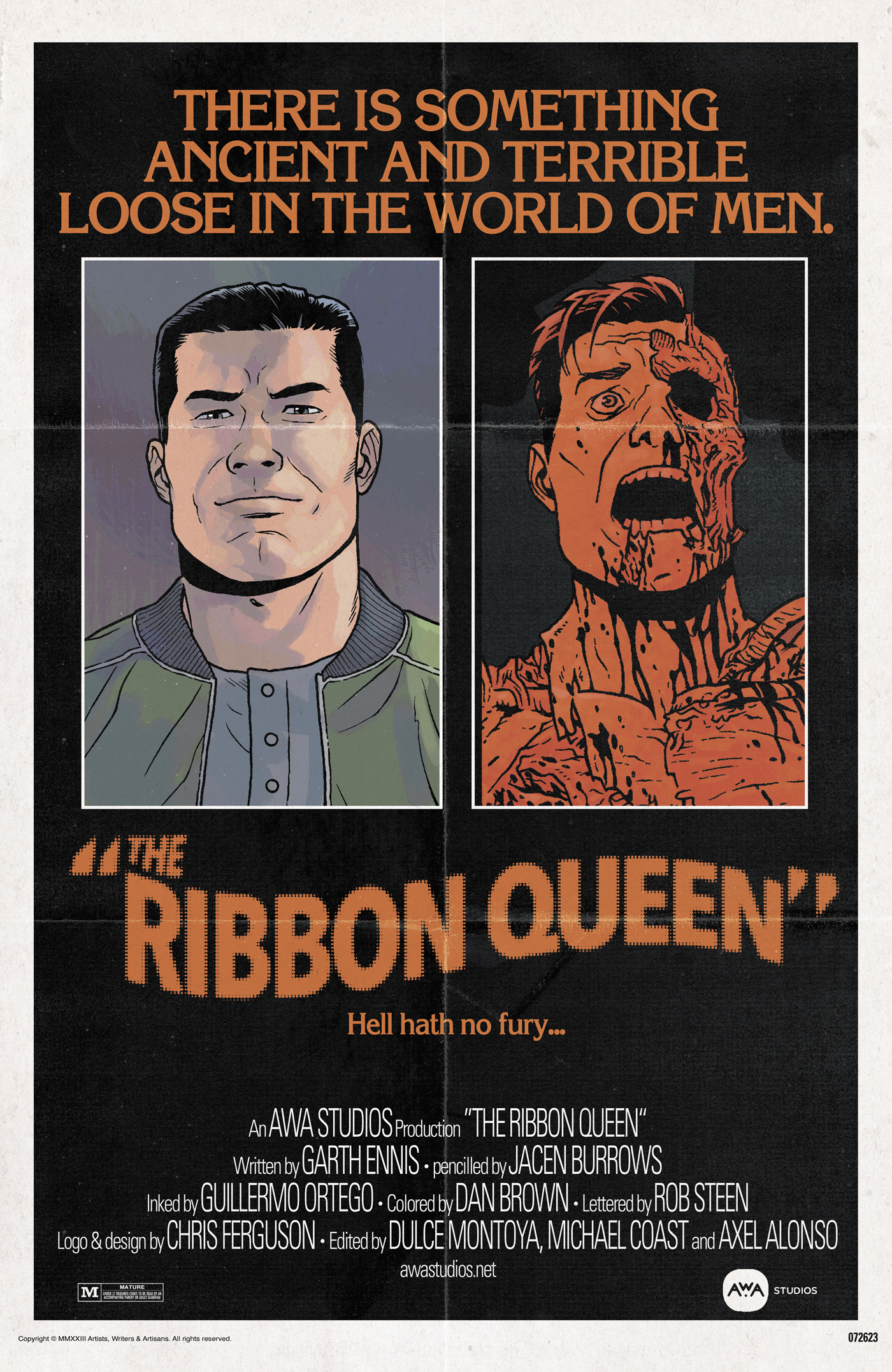 Ribbon Queen #1 Cover C Chris Ferguson & Jacen Burrows Horror Homage Variant (Mature) (Of 8)