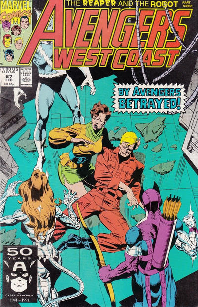 Avengers West Coast #67 [Direct]-Fine (5.5 – 7)