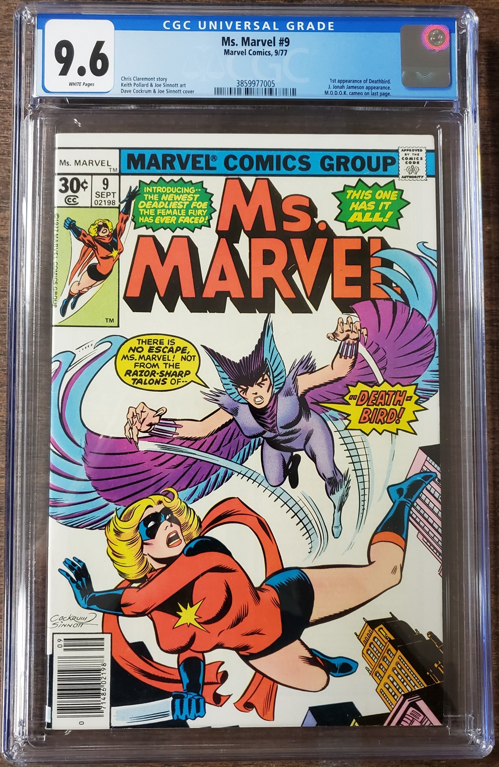 Ms Marvel #9 (Marvel 1977) Cgc 9.6