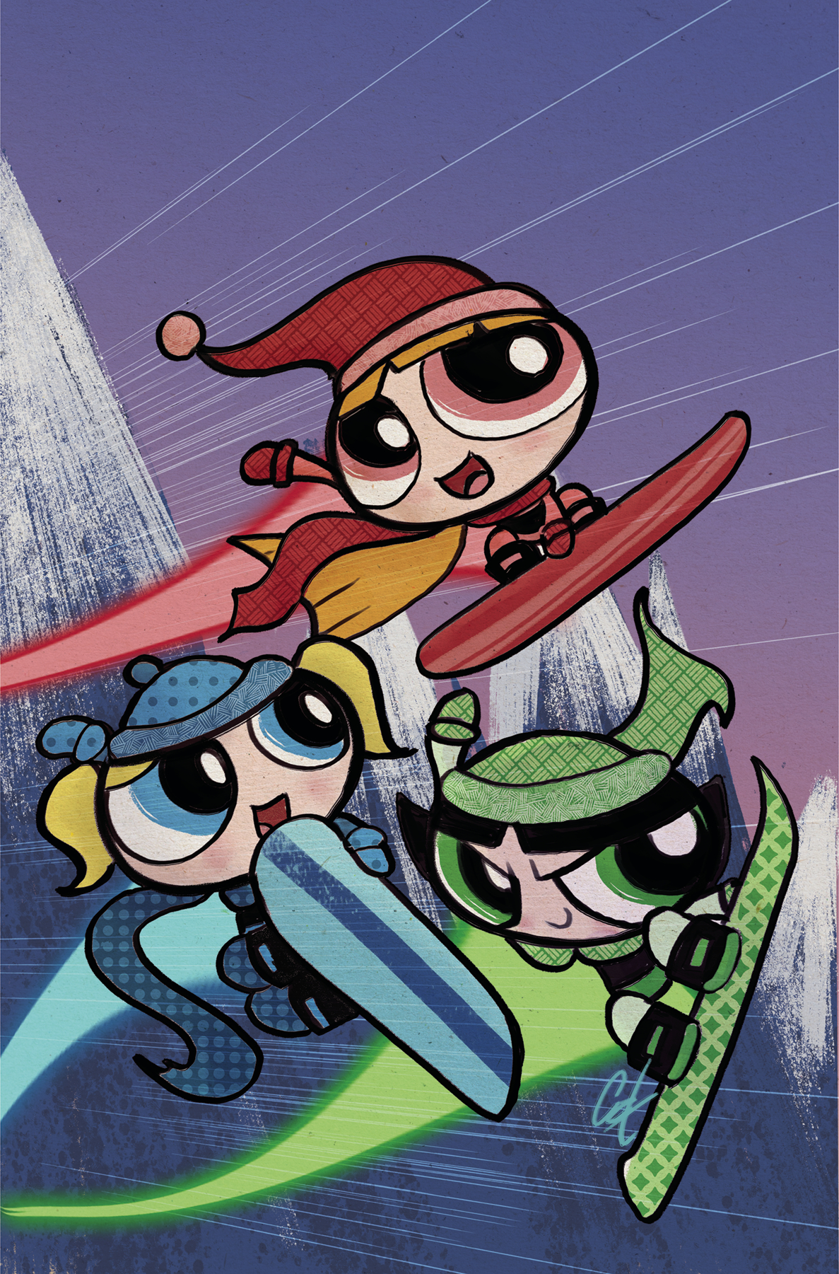 Powerpuff Girls Winter Snowdown Showdown #1 Cover E 1 for 15 Incentive Staggs Virgin