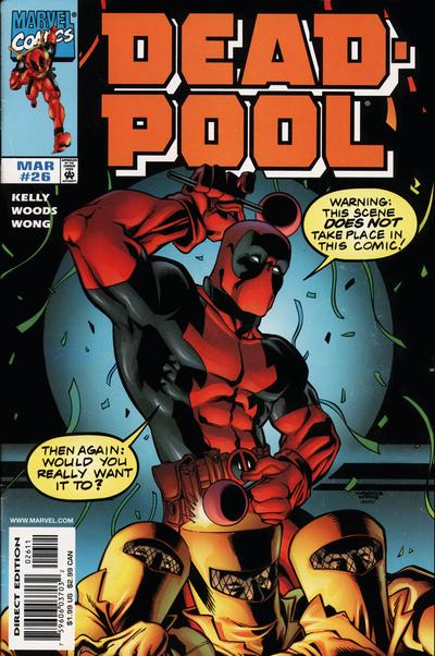 Deadpool #26 [Direct Edition]-Fine (5.5 – 7) [1St App. of Mercedes Wilson, Wade's Wife]