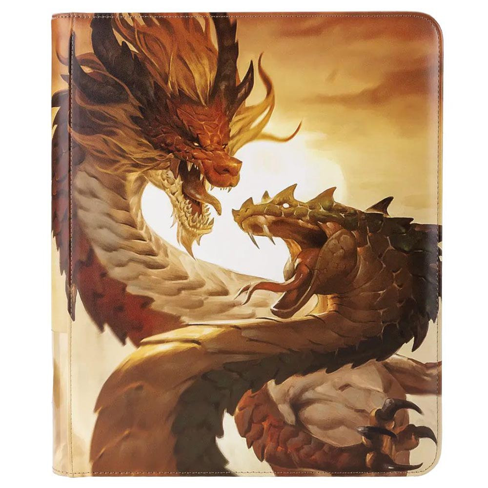 Dragon Shield Zip Binder Regular - Wood Snake