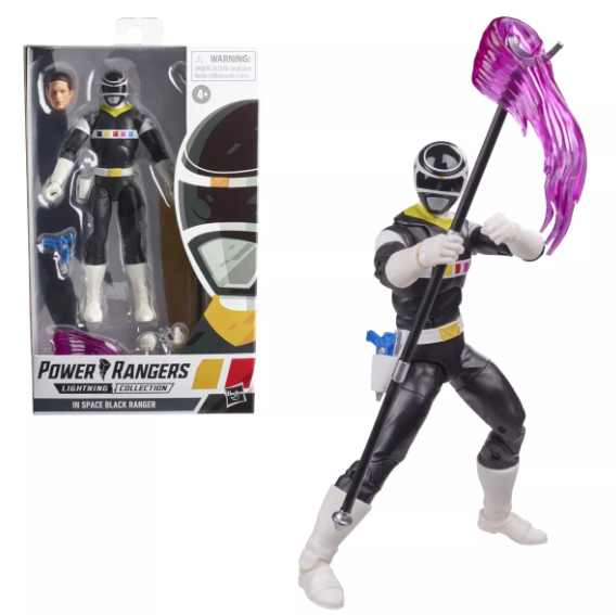 Power Rangers Lightning In Space Black Ranger 6-inch Action Figure