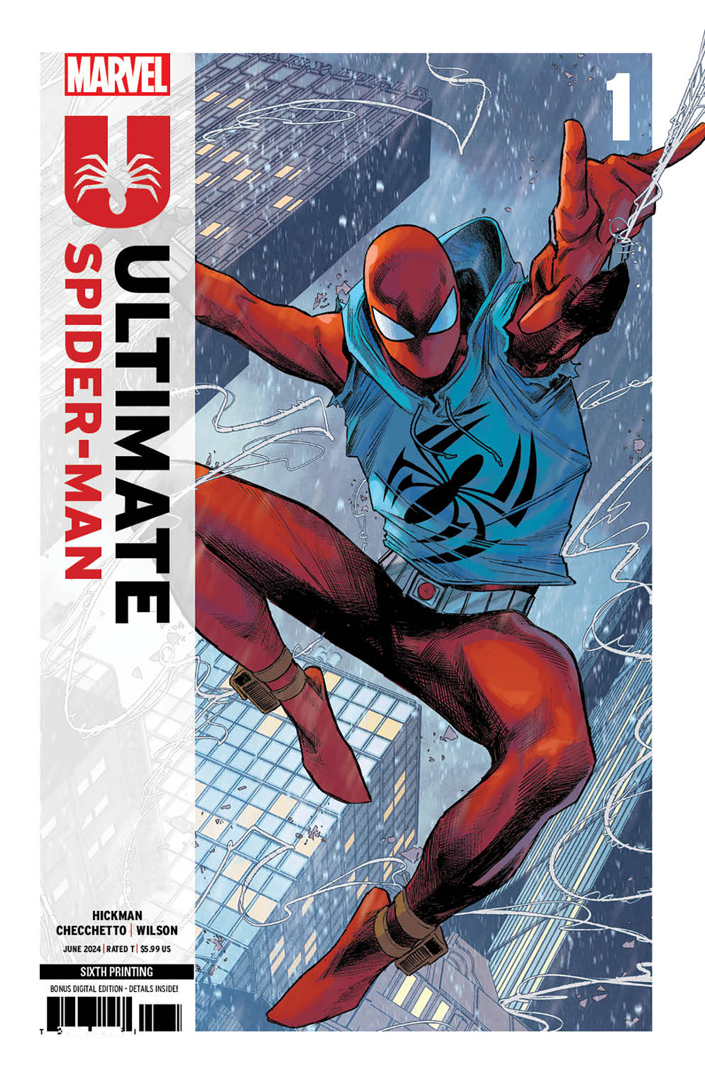 Ultimate Spider-Man #1 6th Printing Marco Checchetto Variant