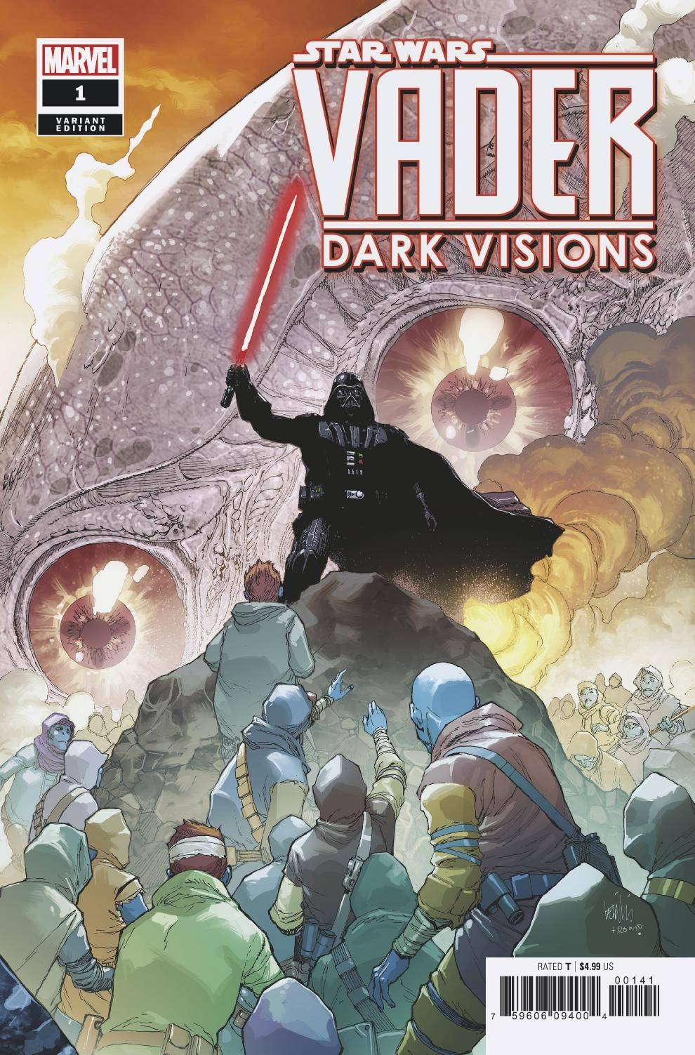 Star Wars Vader Dark Visions #1 Yu Variant (Of 5)