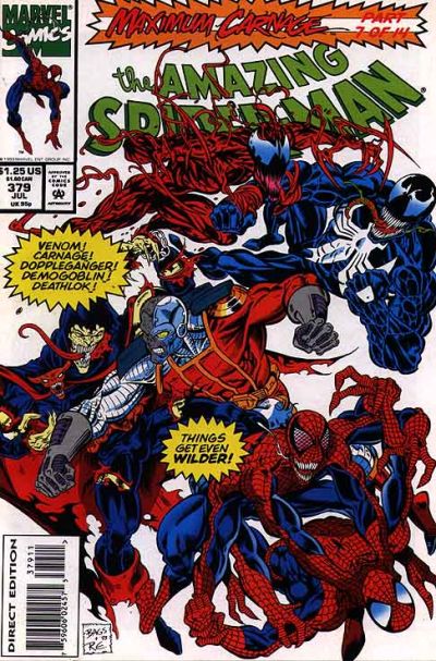 The Amazing Spider-Man #379 [Direct Edition]-Fine (5.5 – 7)