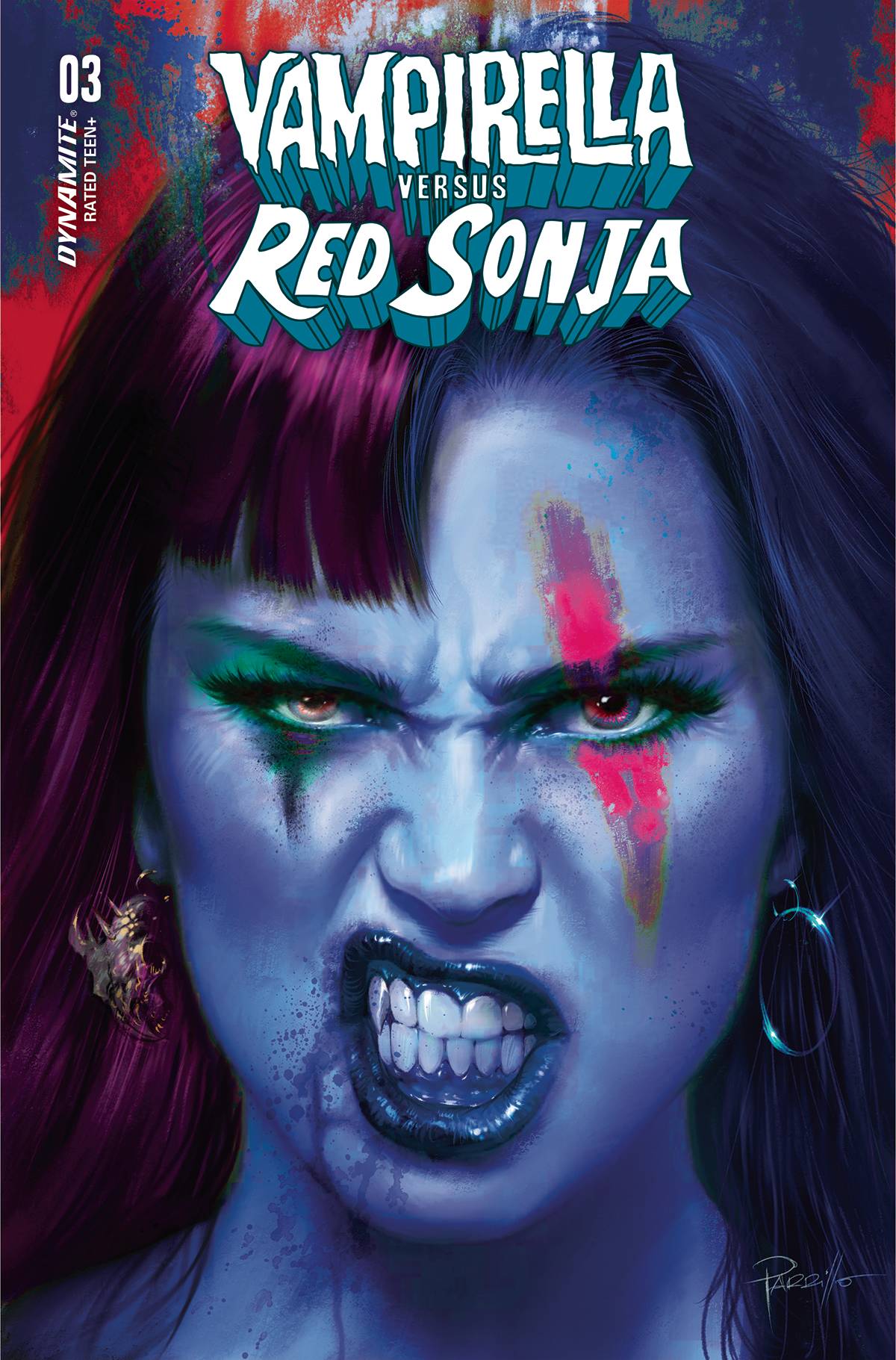 Vampirella Vs Red Sonja #3 Cover M Last Call Parrillo Ultraviolet