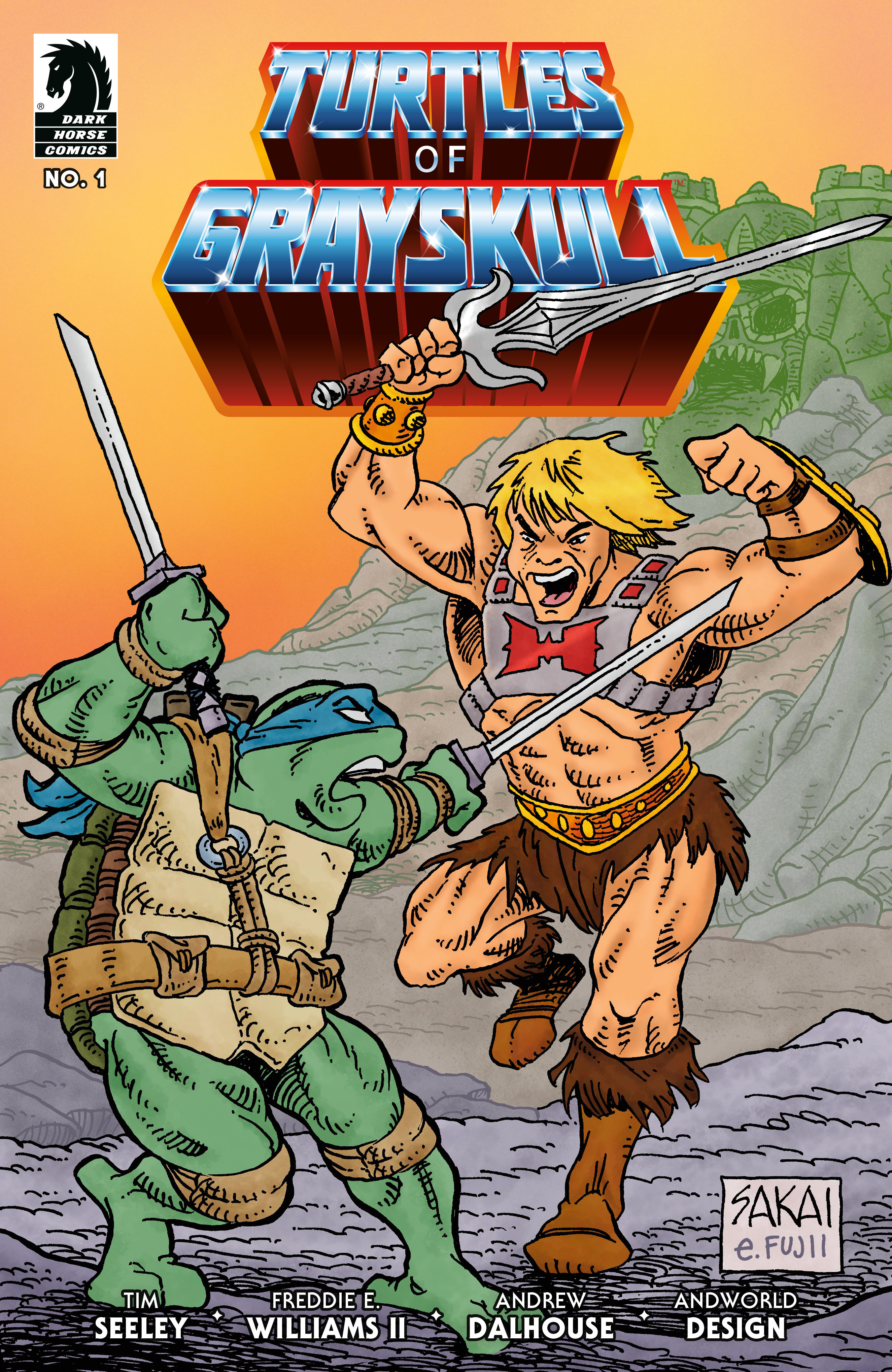 Masters of the Universe/Teenage Mutant Ninja Turtles: Turtles of Grayskull #1 Cover B (Stan Sakai)