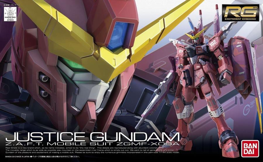 Gundam Seed Justice Gundam Real Grade 1:144 Scale Model Kit
