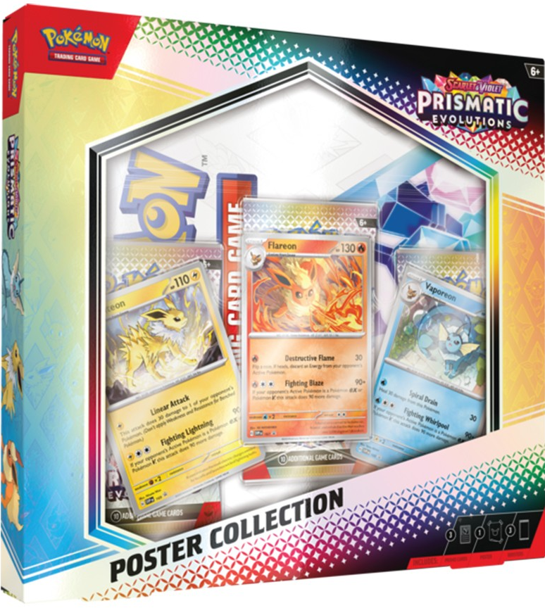 Pokemon TCG: Scarlet and Violet 8.5 Prismatic Evolutions Poster Collection