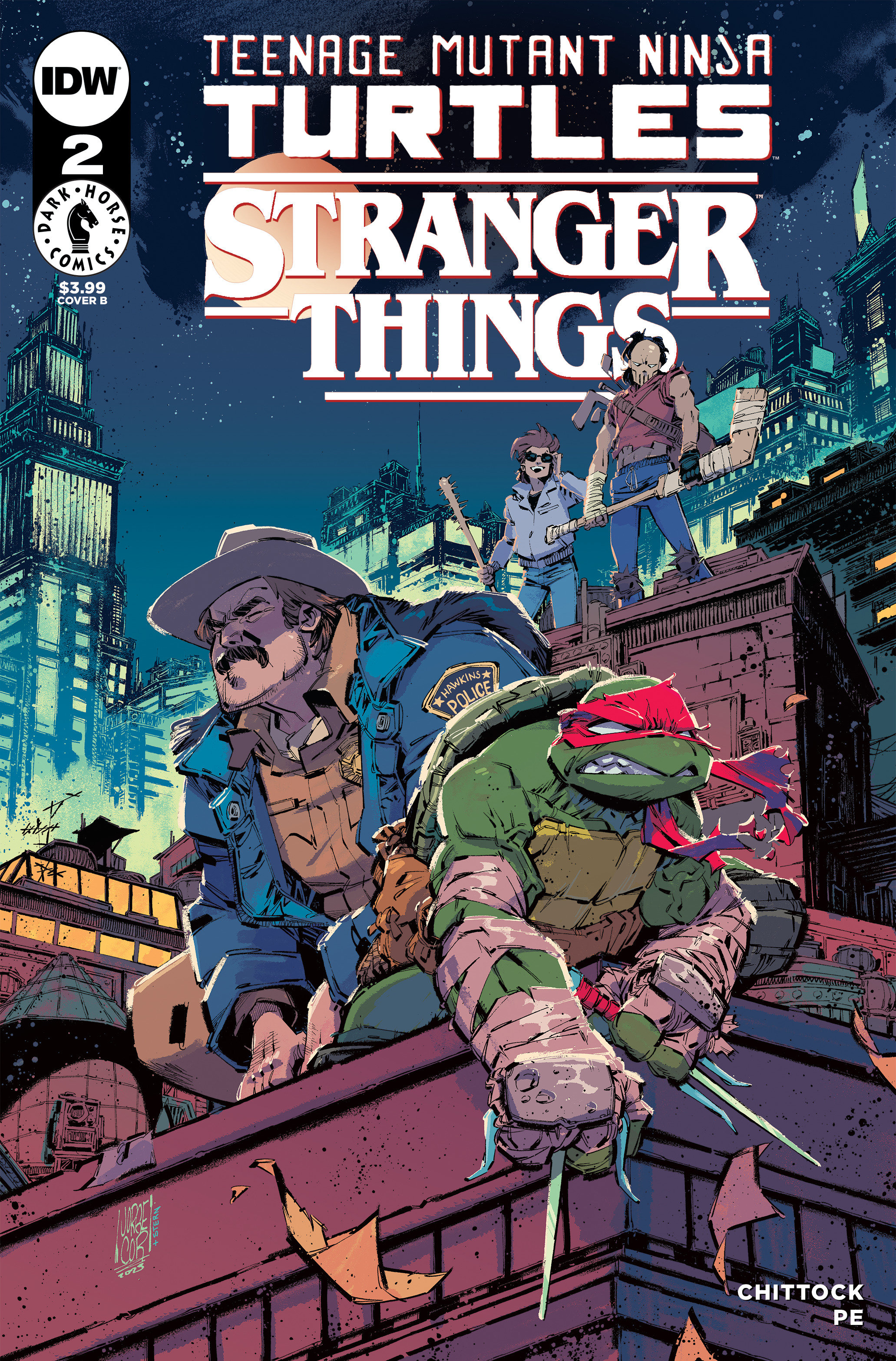 Teenage Mutant Ninja Turtles X Stranger Things #2 Cover B Corona