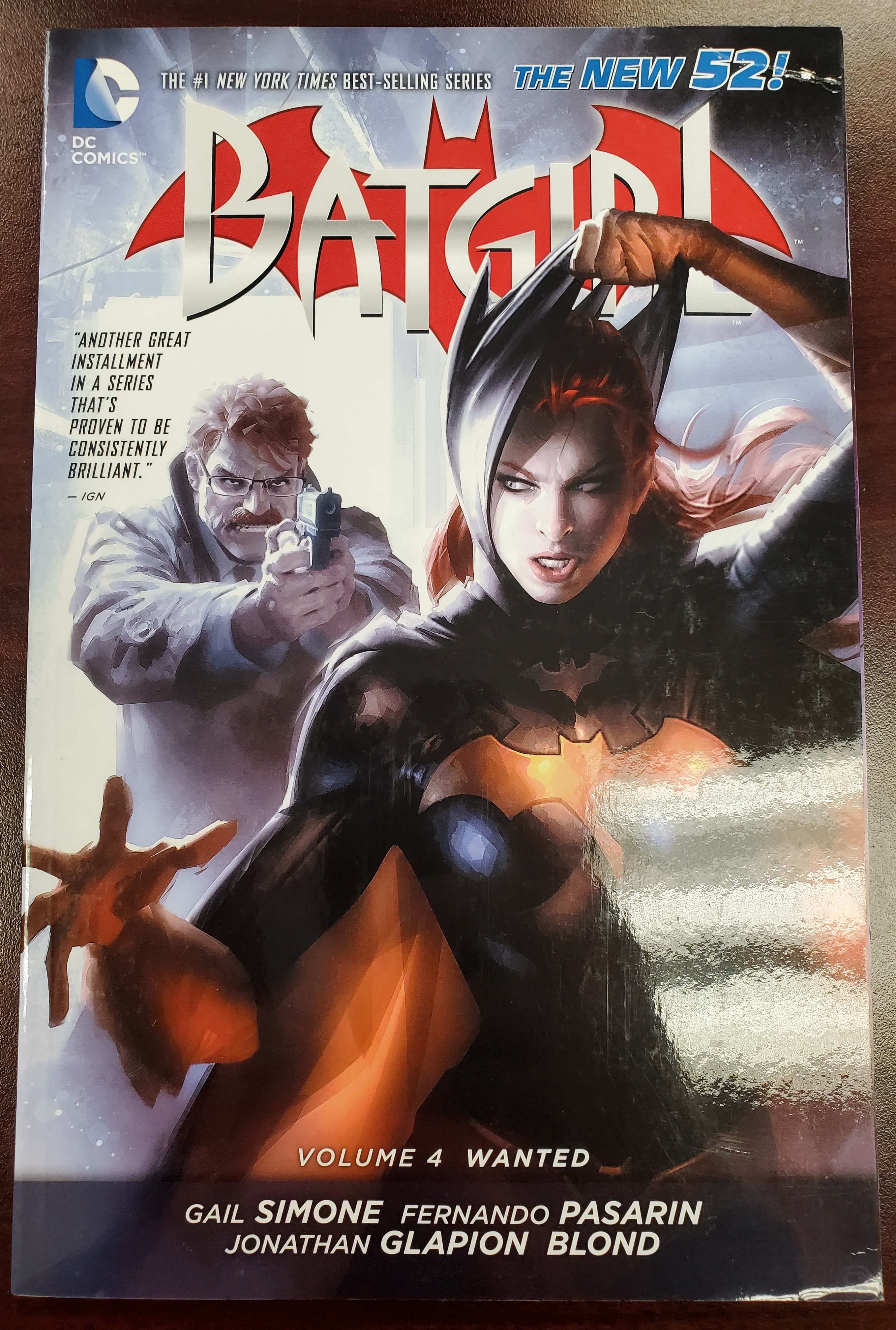 Batgirl Volume 4 Wanted Graphic Novel (DC 2014) Collectible - Like New Signed