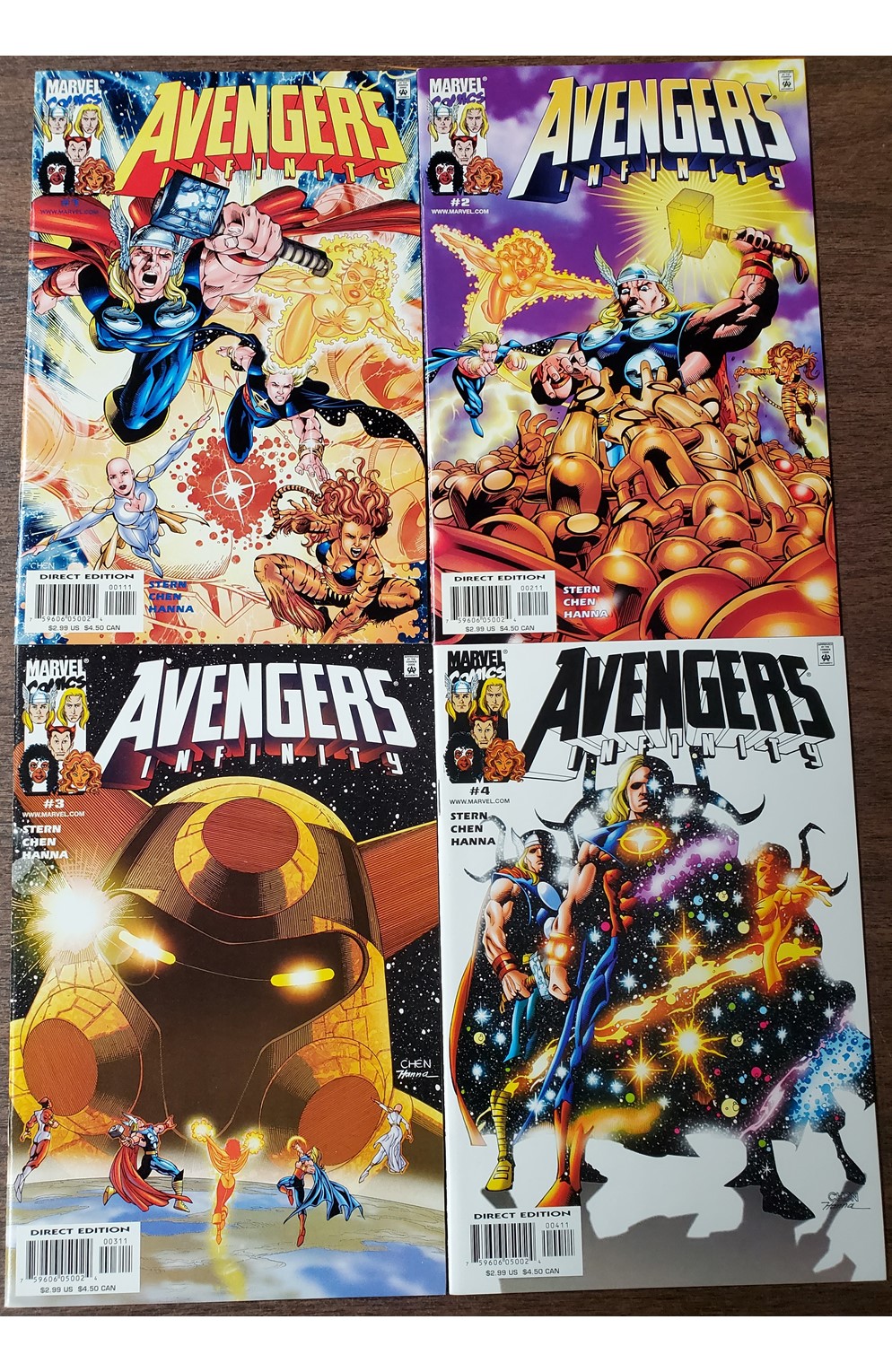 Avengers Infinity #1-4 (Marvel 2000) Set