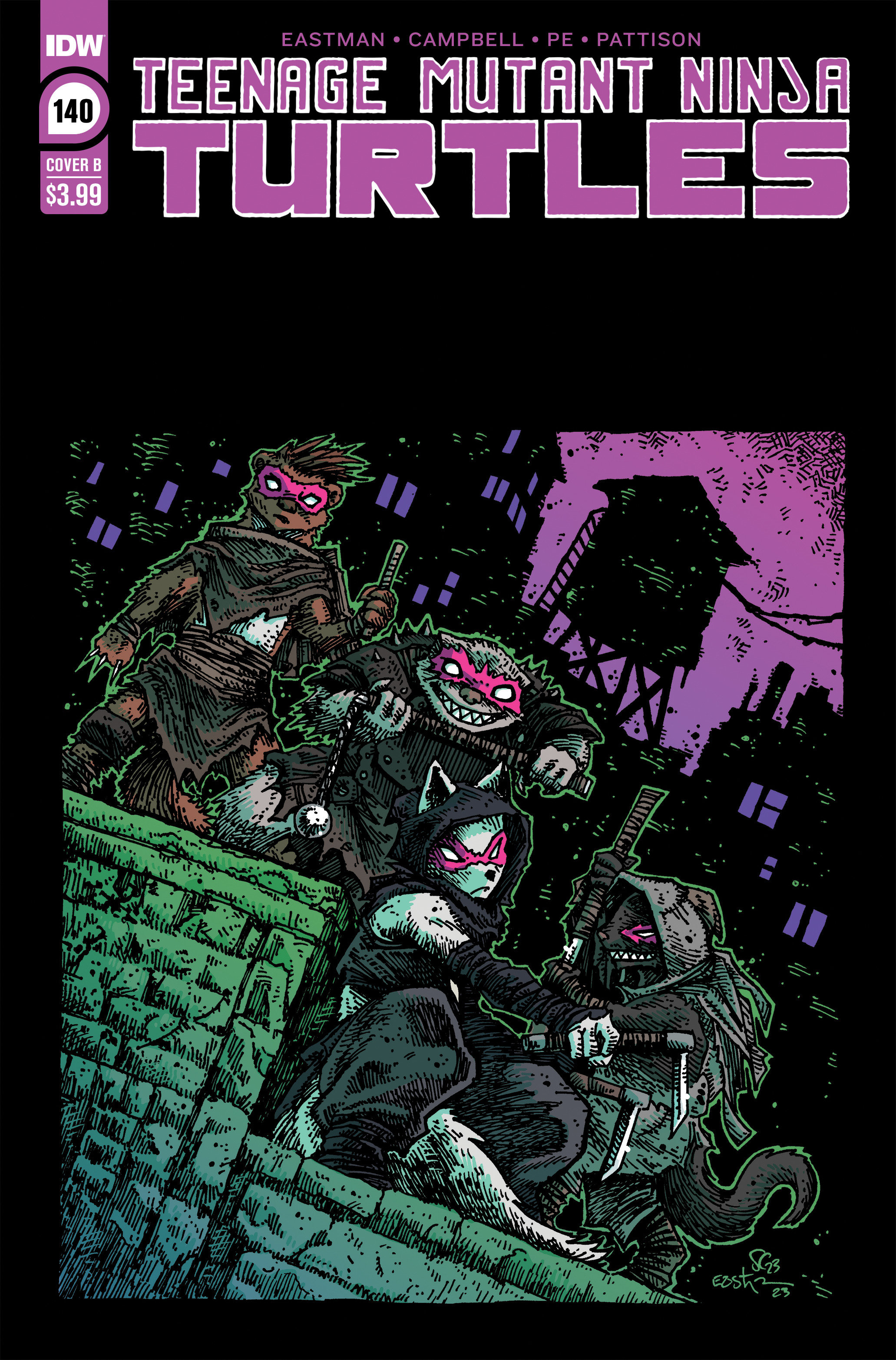 Teenage Mutant Ninja Turtles Ongoing #140 Cover B Eastman