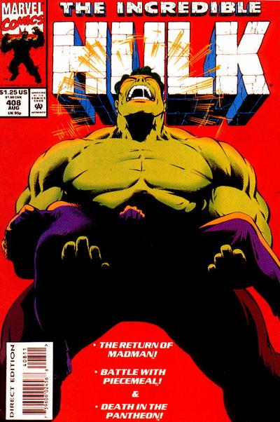 The Incredible Hulk #408 [Direct Edition](1968)-Very Fine (7.5 – 9)