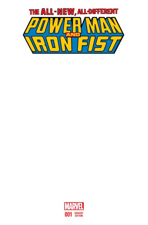 Power Man And Iron Fist #1 Blank Variant