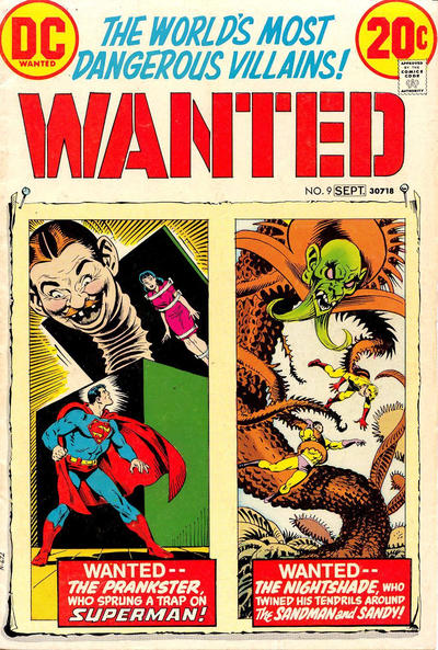 Wanted. The World's Most Dangerous Villains #9-Fine (5.5 – 7)