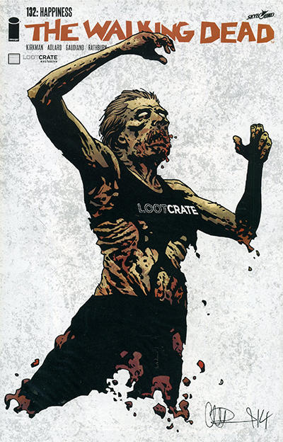 The Walking Dead #132 [Lootcrate Exclusive - Charlie Adlard]-Very Fine