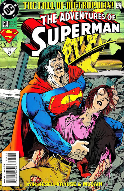 Adventures of Superman #514 [Direct Sales]-Very Fine (7.5 – 9)