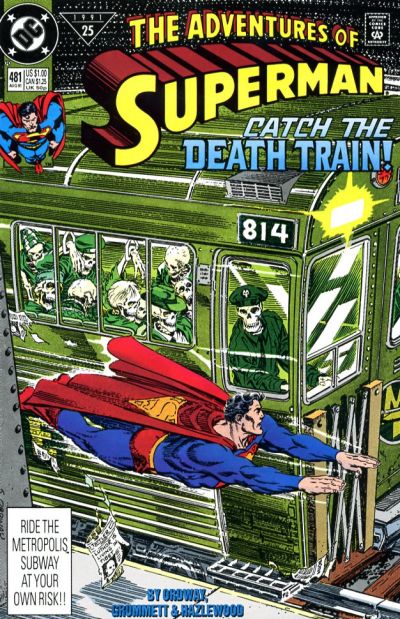 Adventures of Superman #481 [Direct]-Very Fine (7.5 – 9)