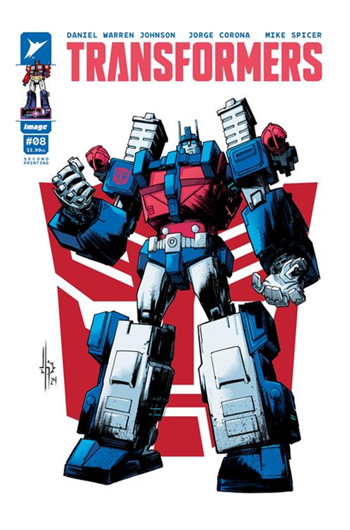 Transformers #8 Second Printing Cover B Jason Howard Autobot Variant