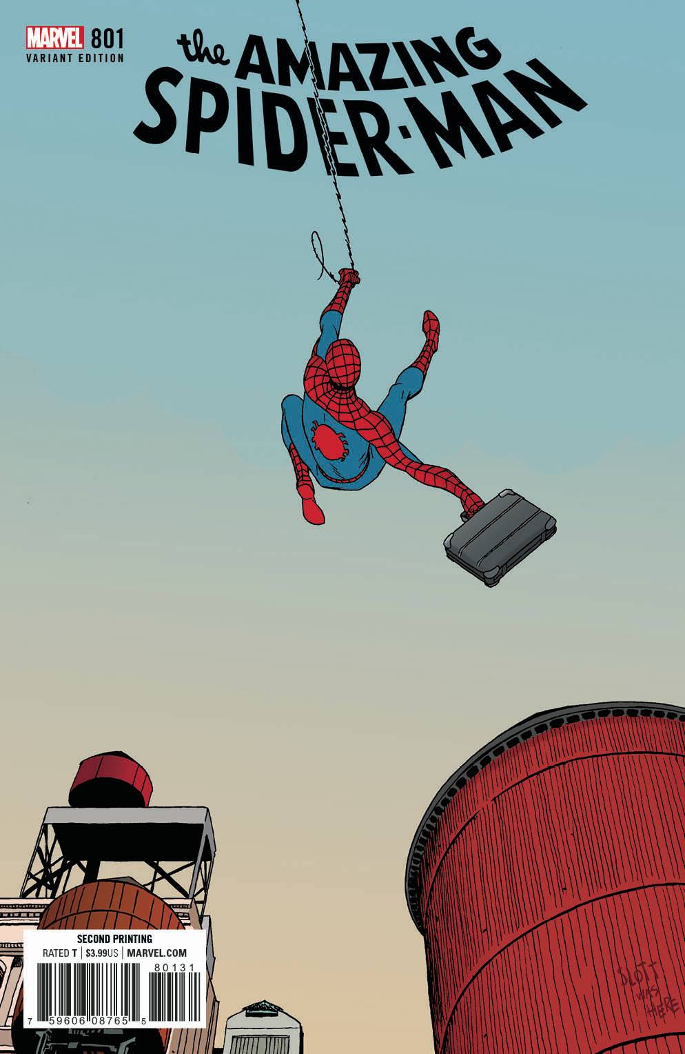 Amazing Spider-Man #801 2nd Printing Martin Variant (2017)