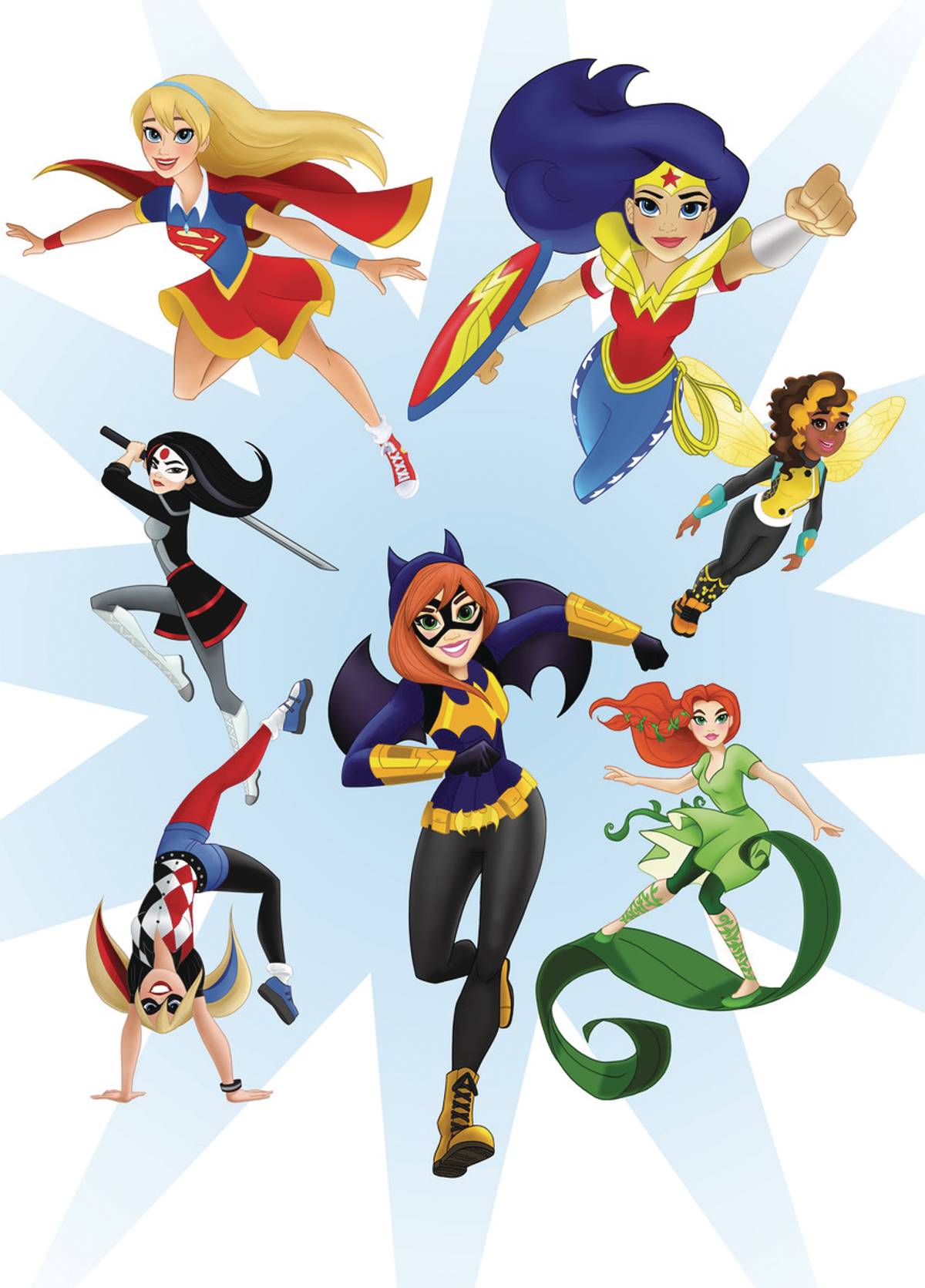 DC Super Hero Girls Batgirl Wonder Woman Supergirl' Autocollant