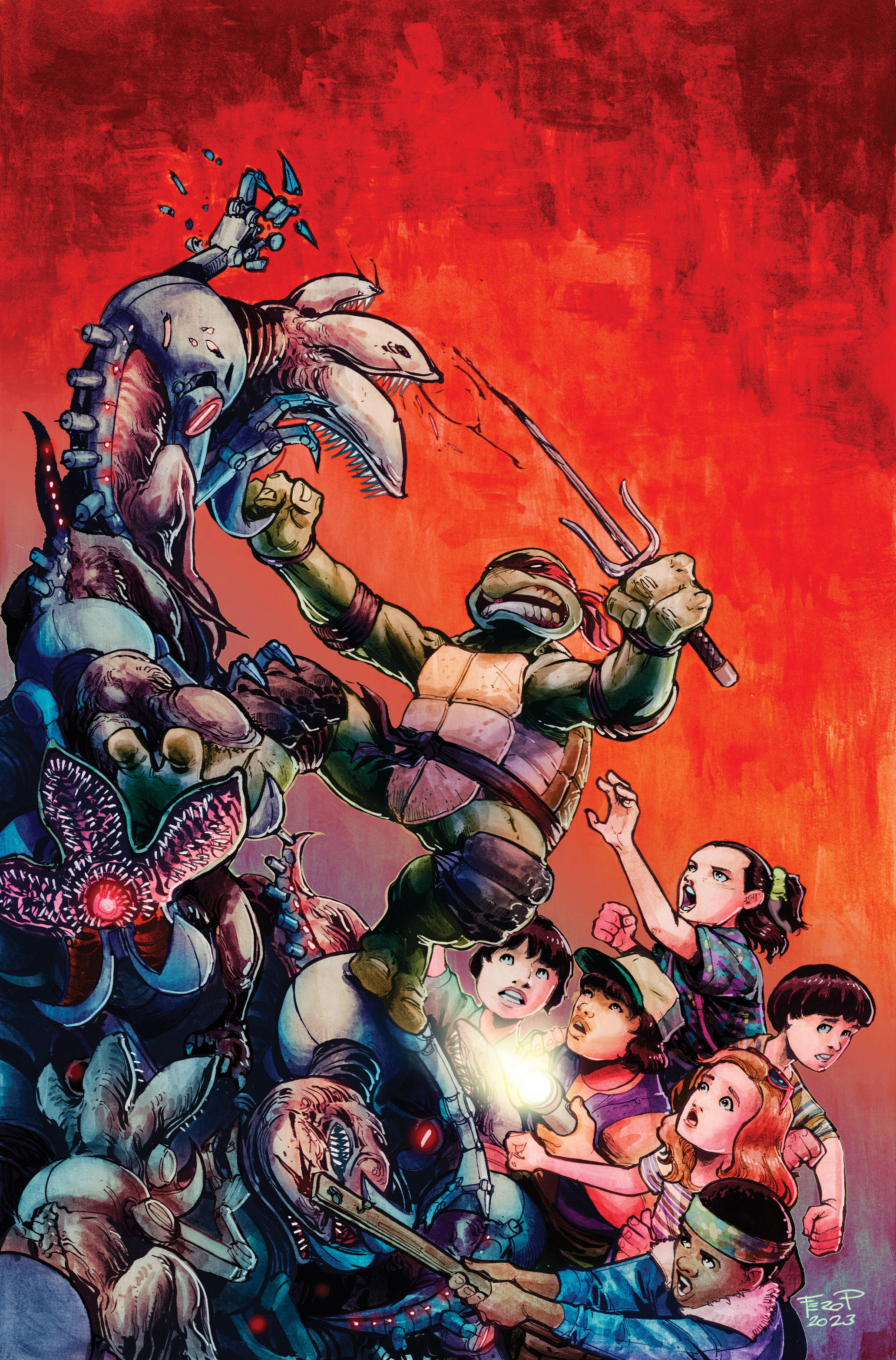 Teenage Mutant Ninja Turtles X Stranger Things #3 Pe 1 for 25 Incentive