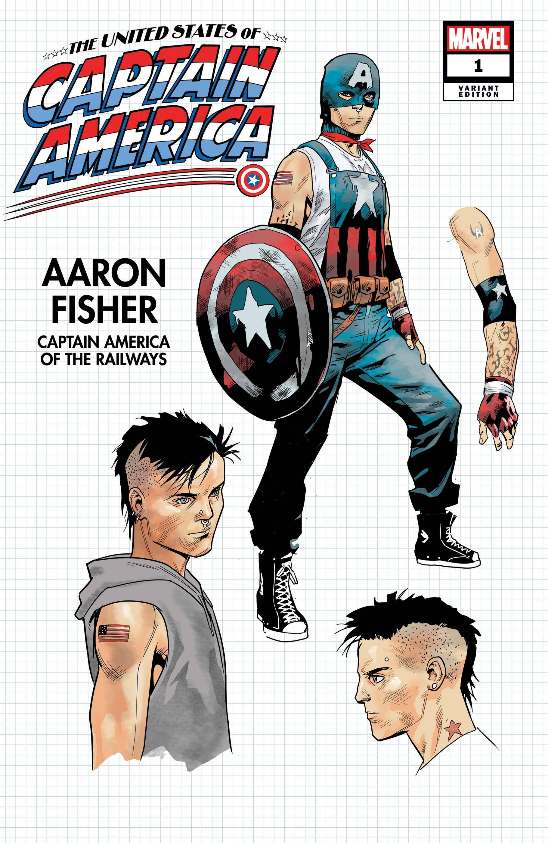 United States of Captain America #1 Bazaldua Design Variant (Of 5)