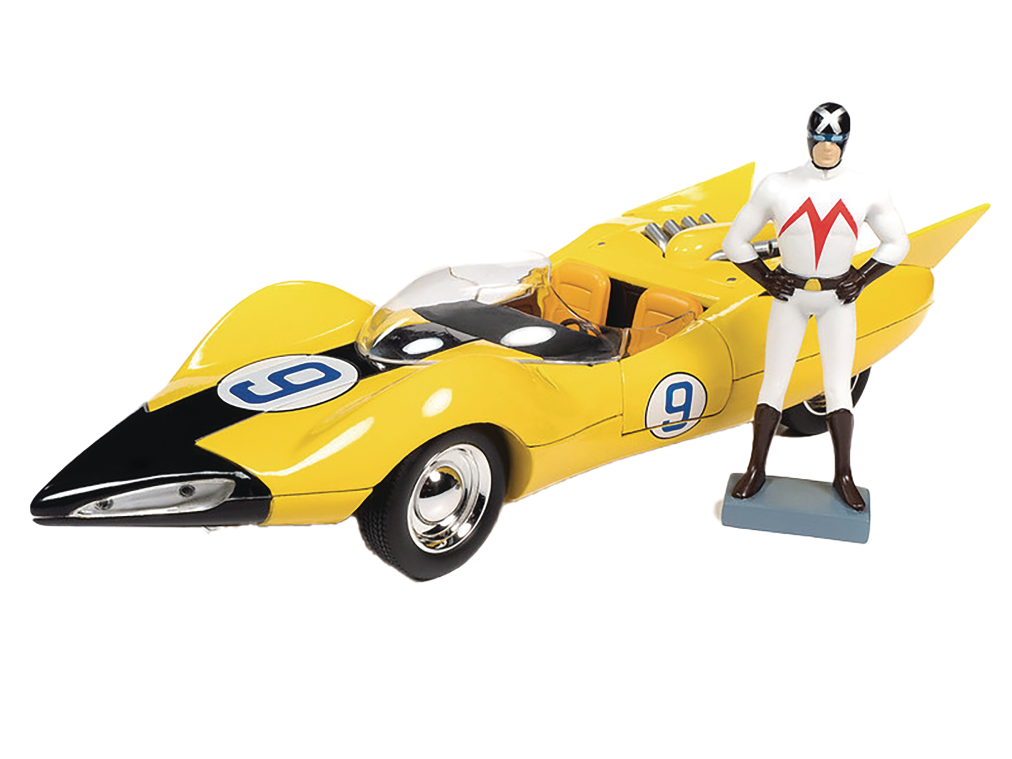 SSM Speed Racer Shooting Star with Racer X Figure 1/18 Die-Cast Vehicle