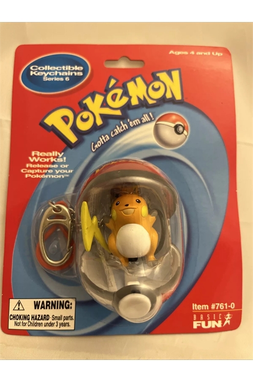 Basic Fun 2000 Pokemon Keychain Raichu