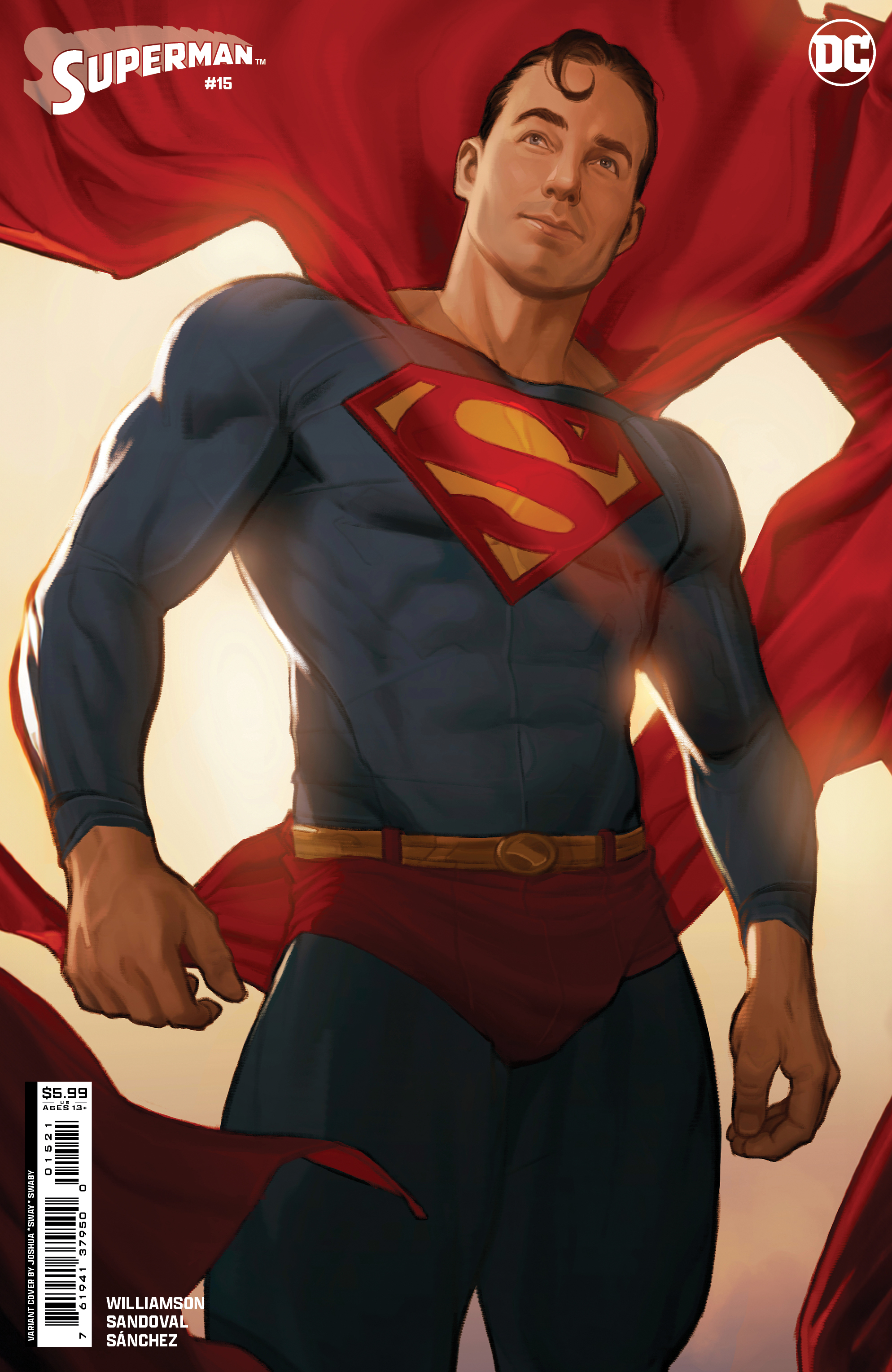 Superman #15 Cover C Joshua Sway Swaby Card Stock Variant (House of Brainiac) (Absolute Power)