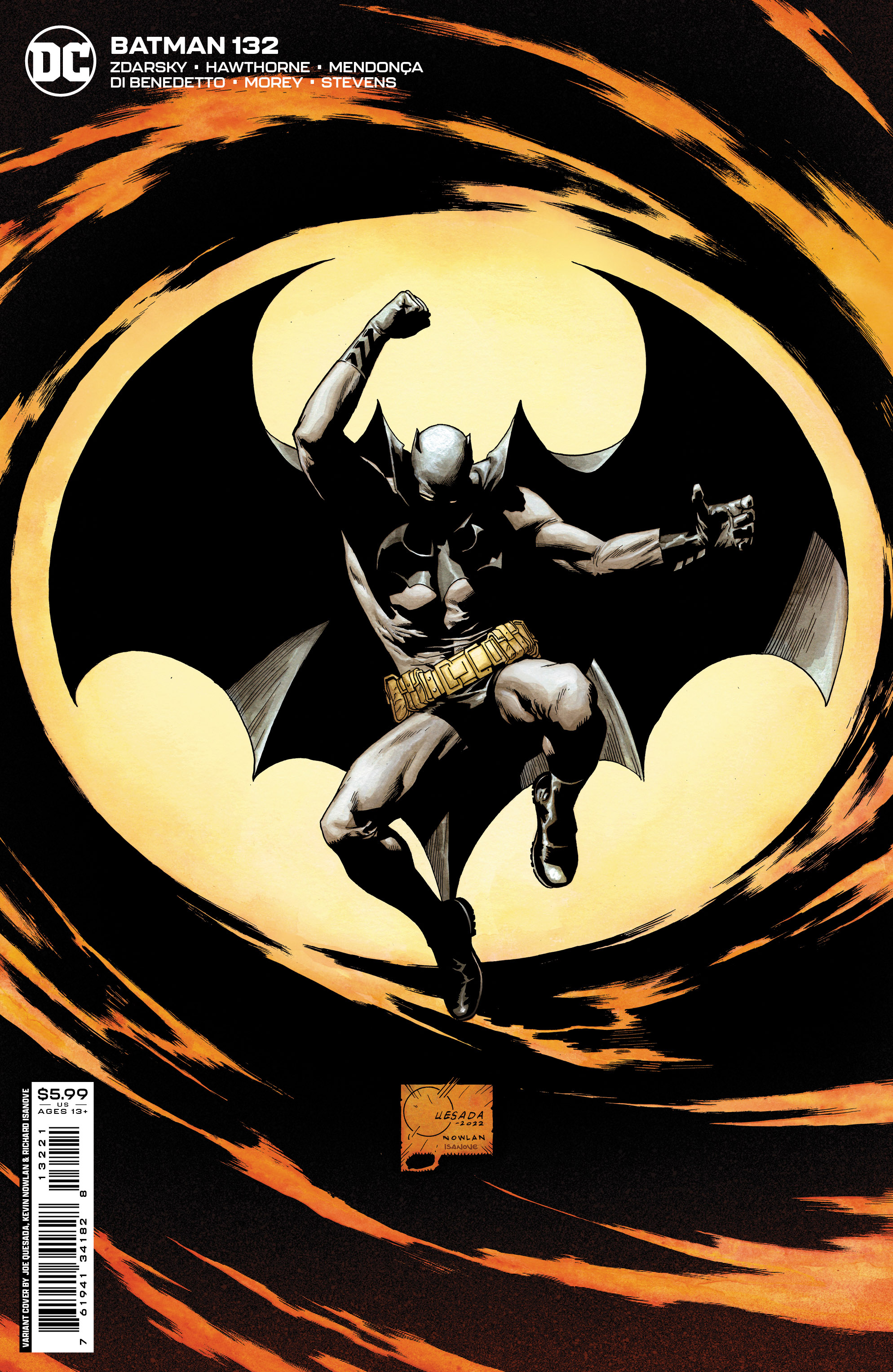 Batman #132 Cover B Joe Quesada Card Stock Variant (2016)