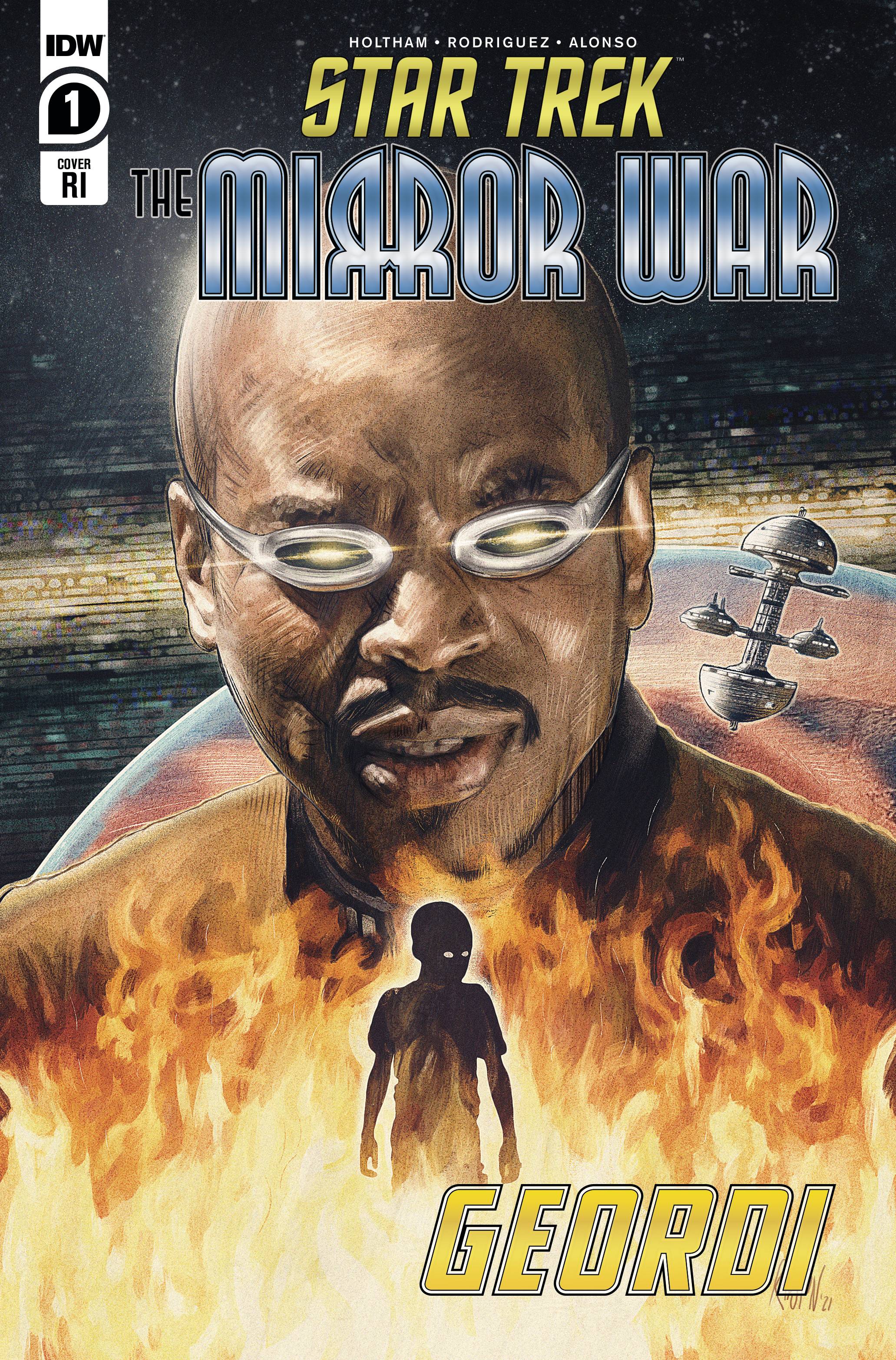 Star Trek Mirror War Captain La Forge Cover C 1 for 15 Incentive