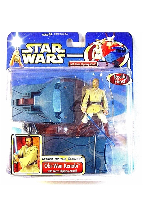 Star Wars Attack of The Clones Obi Wan Kenobi Force Flip