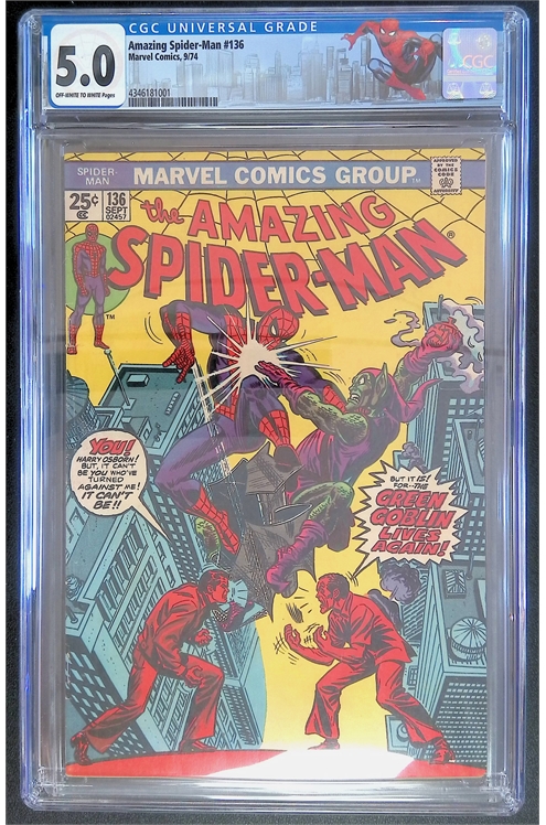 The Amazing Spider-Man #136 [1974]-Cgc 5.0