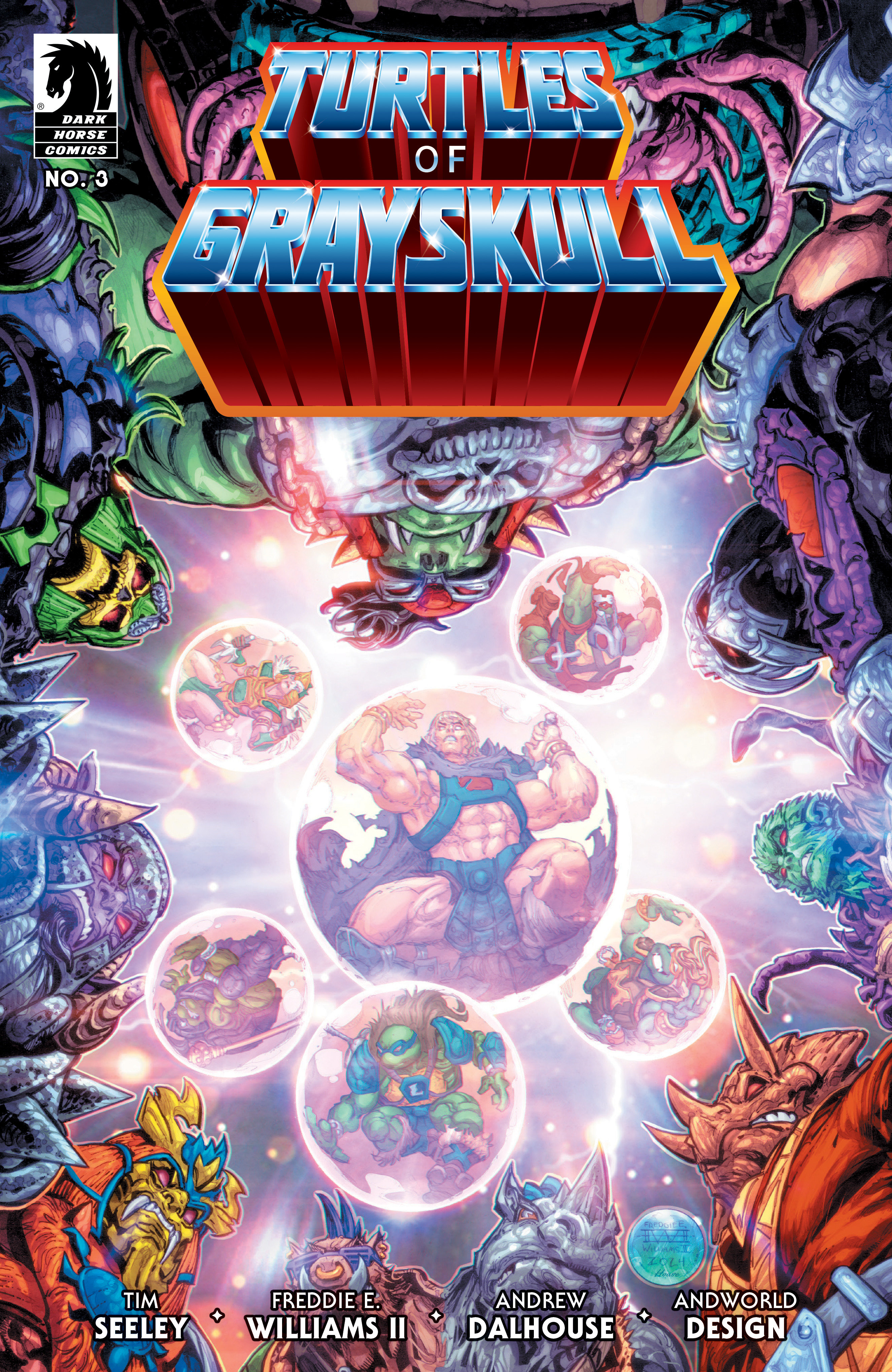 Masters of the Universe/Teenage Mutant Ninja Turtles Turtles of Grayskull #3 Cover A (Freddie E. Williams II)