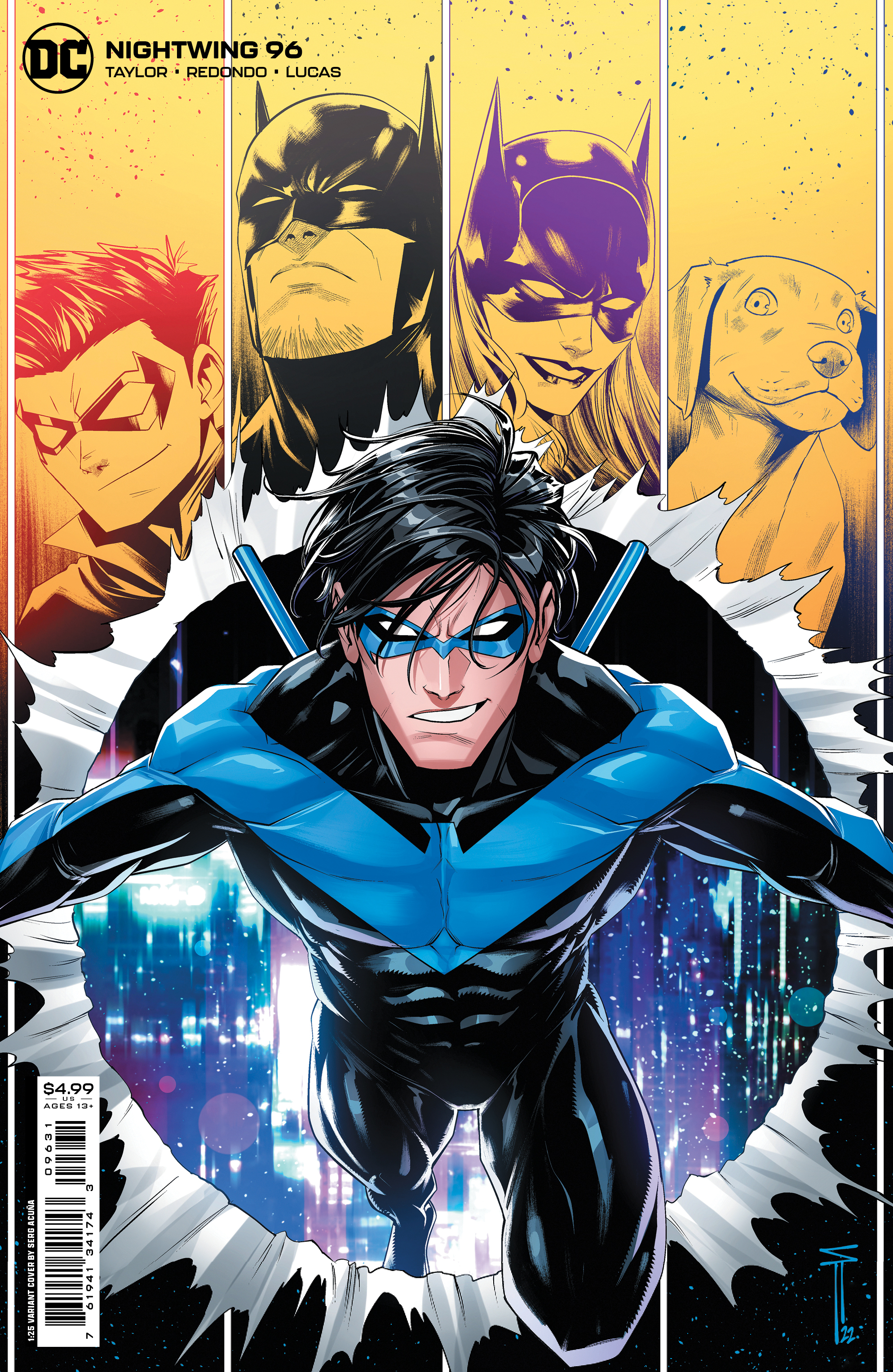 Nightwing #96 Cover D 1 for 25 Incentive Sergio Acuna Card Stock Variant (2016)