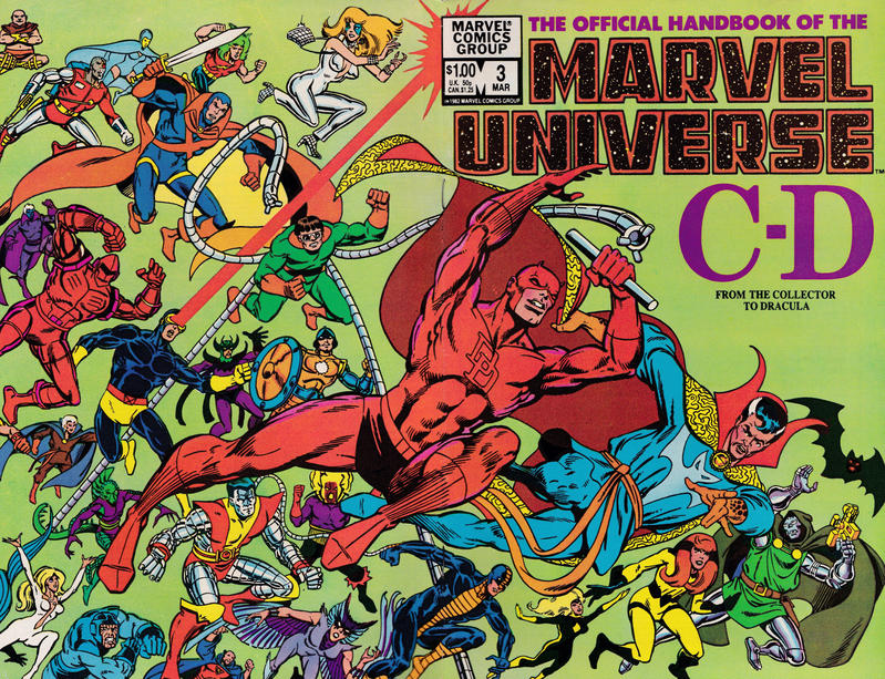 The Official Handbook of The Marvel Universe #3 [Direct]-Very Fine