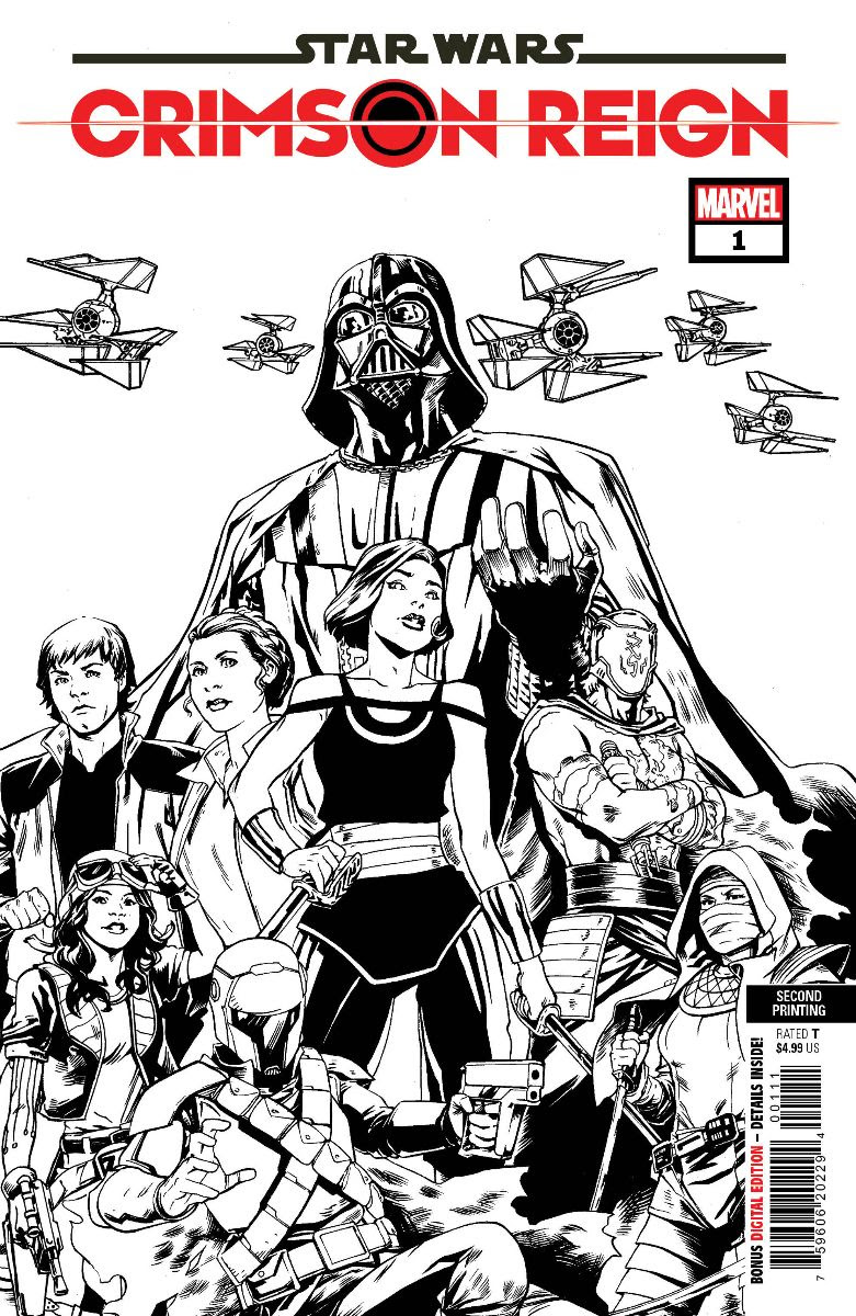 Star Wars Crimson Reign #1 2nd Printing Cummings Sketch Variant (Of 5)