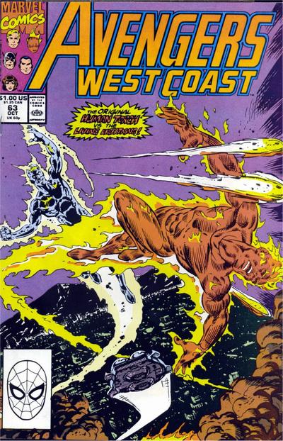 Avengers West Coast #63 [Direct]-Fine (5.5 – 7)