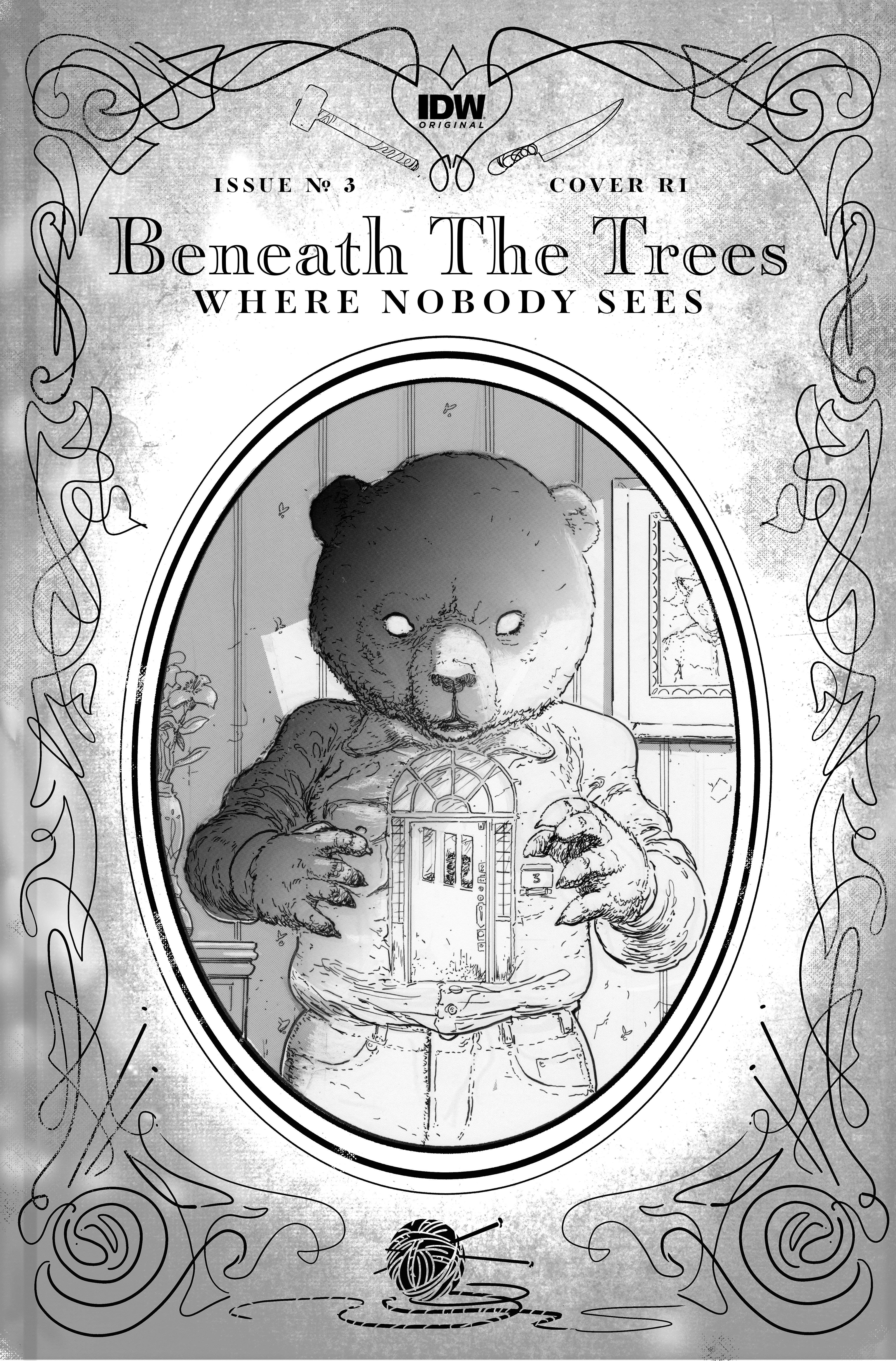 Beneath the Trees Where Nobody Sees #3 Cover Rossmo Storybook Cover B&W 1 for 25 Incentive