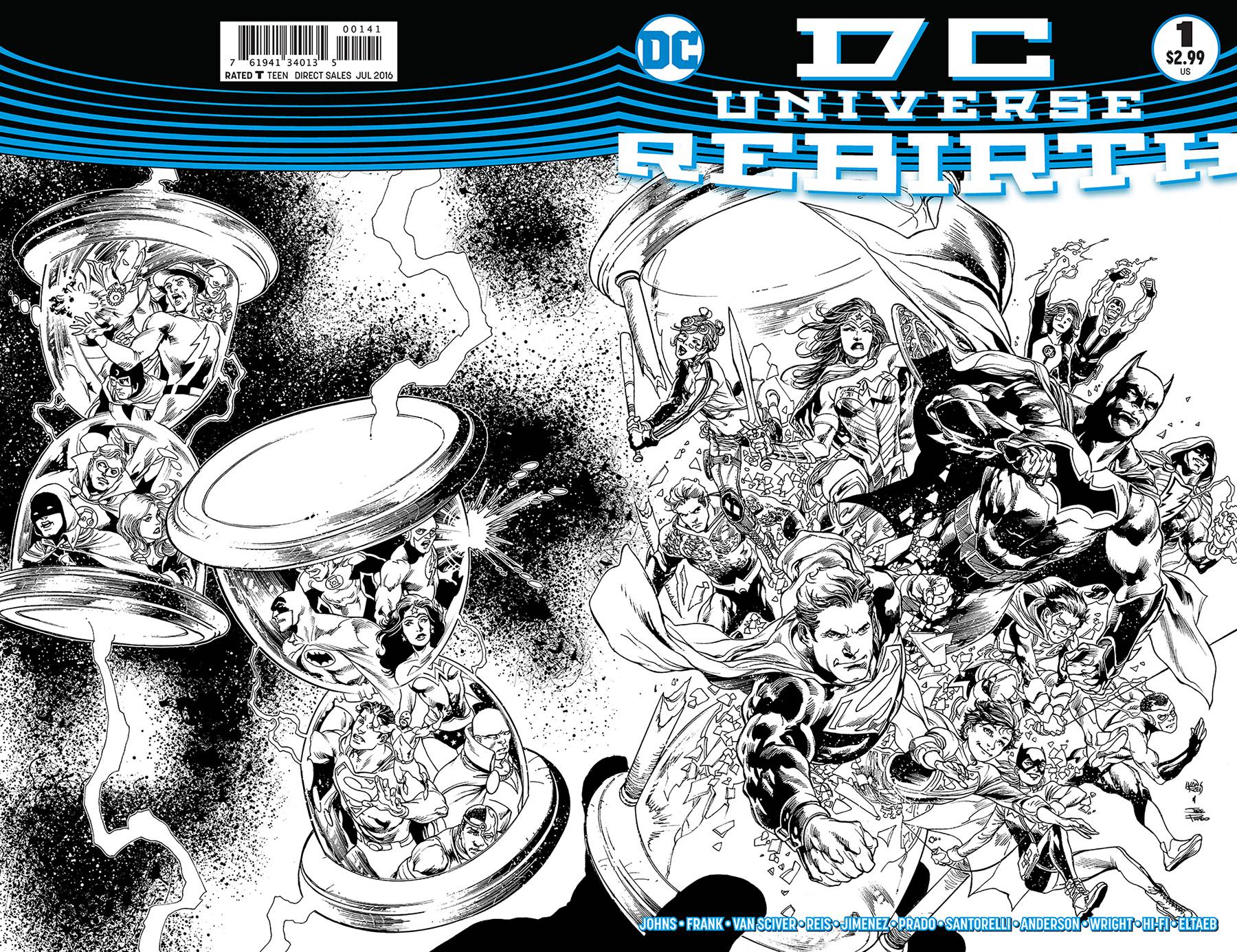 DC Universe Rebirth #1 Limited Edition Wrap-Around Variant Edition