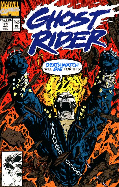 Ghost Rider #23 (1990) [Direct]-Fine (5.5 – 7)