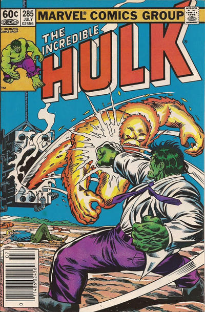 The Incredible Hulk #285 [Newsstand]-Good (1.8 – 3)