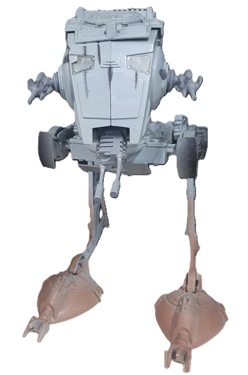 Star Wars 1995 Power of The Force At-St Scout Walker - Missing Top Laser - Pre-Owned