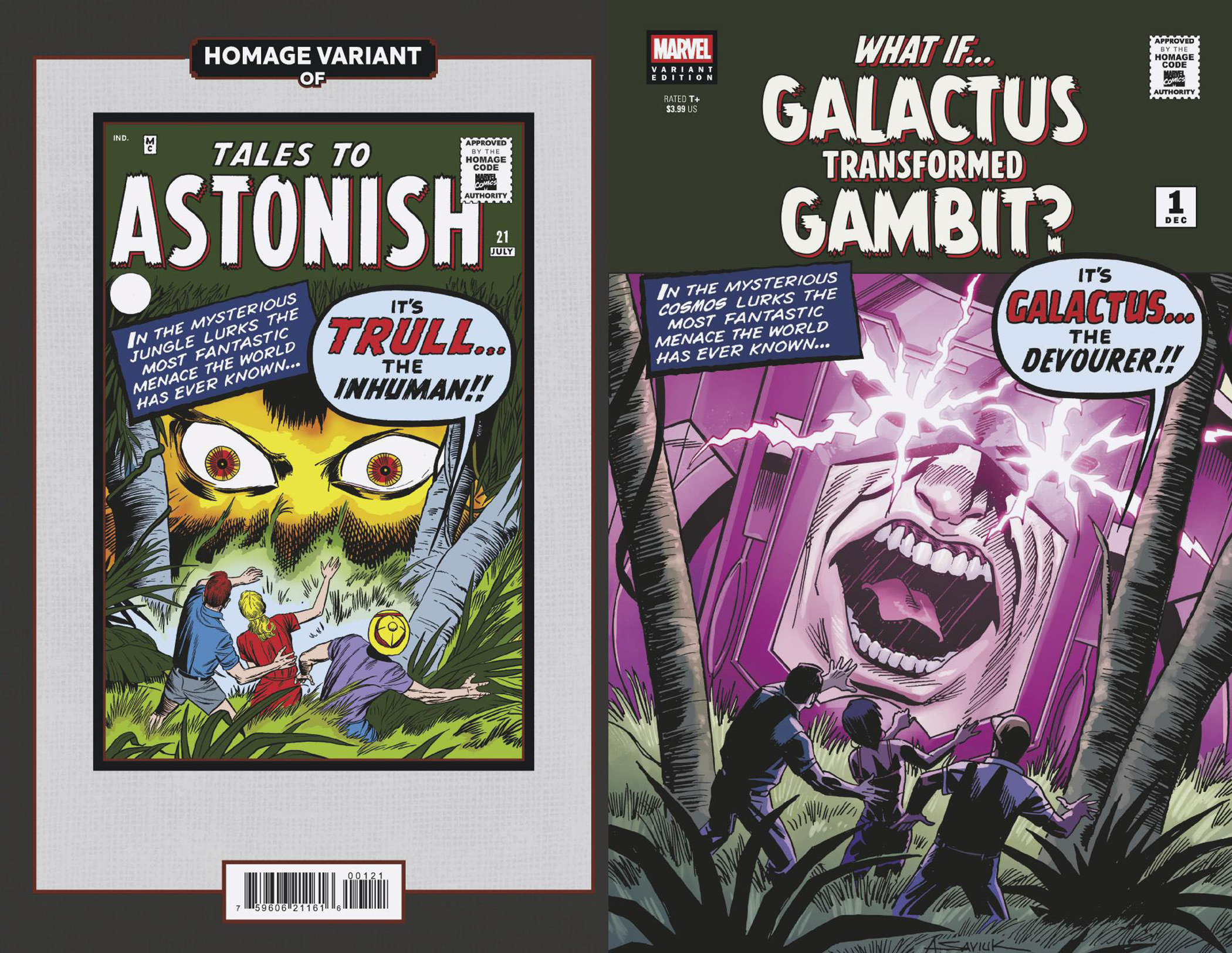 What If...? Galactus Galactus Transformed Gambit? #1 Alex Saviuk Sci-Fi Homage Variant