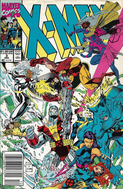 X-Men #3 [Newsstand](1991)-Near Mint (9.2 - 9.8)