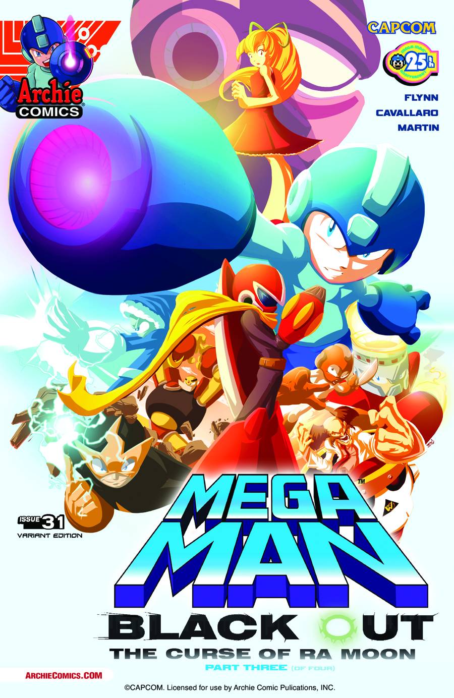 Mega Man #31 Movie Poster Variant Cover