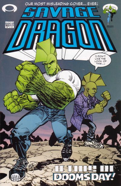 Savage Dragon #103-Very Fine (7.5 – 9) Preview of Firebreather